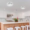 Ceiling LED Lamp Chandelier TOOLIGHT APP406-C Mirror Metal Cristal Square
