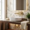 Concealed Washbasin Tap Rea Arcos Brush Gold