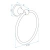 Bathroom hanger Antique Bronze 332867B