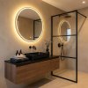 Bathroom LED Mirror REA MMJ 50cm Gold