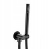 Concealed Shower Set with shower spout REA Lungo Black + Box