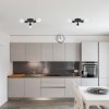 Ceiling Lamp Chandelier TOOLIGHT APP701-3C Triangle Metal Black 3-light points E27 20x20x8Cm