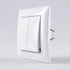 Toolight Double Switch Oste Jnh007-w White