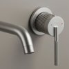 WALL MOUNTED BASIN FAUCET REA ARGON BRUSHED NICKEL + BOX