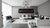 Chandelier Toolight APP636-5C Crystal Metal Leaf 5-light points E27 50x50x35cm