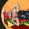 Beach towel Hamburger 150 cm