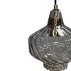 Pendant Lamp TOOLIGHT APP1122 Metal - Glass Black E27 1-light point
