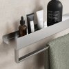 BATHROOM SHELF REA SF01-450 45CM BRUSH STEEL