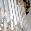Pendant Lamp TOOLIGHT 312355 Cristal Gold 6-light points E14 60x30x38-138cm