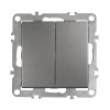 Toolight Double Switch Oste Jnh007-w Grey