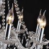 Chandelier Toolight 392183 Crystal Chrome 6-light points E14 67,5x67,5x62cm