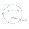 Bathroom LED Mirror REA FFJ 60cm