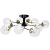 Chandelier Toolight APP1136-10C Black Gold Glass Balls E27 10-light points