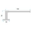 TOILET PAPER HOLDER REA 5909 NICO GOLD