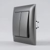 Toolight Double Switch Oste Jnh007-w Grey