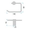 Toilet Paper Holder Rea A62309Rg Copper