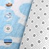 PLUSH CARPET CLOVER BLUE 1.40*2.00