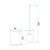 Rea Toilet Brush B110 Titan