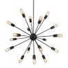 Pendant Lamp TOOLIGHT APP259-18C Black Starfish 18-light points E27 77x77x85cm