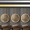 Bathroom LED Mirror REA MMJ 50cm Brushed Rose Gold