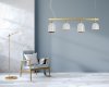 Pendant Lamp TOOLIGHT APP1030-4CP Gold White 4-light points E27 74x10x20-110cm