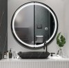 Bathroom LED Mirror REA MMJ 80cm Black