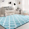 PLUSH CARPET CLOVER BLUE 1.40*2.00