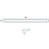 Panel LED 60cm WHITE 18W