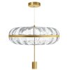 Pendant Lamp TOOLIGHT APP1102-C Gold Transparent Glass E27 1-light point