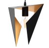 Pendant Lamp TOOLIGHT APP253-1CP Geometric Triangle Black 1-light point E27 17,5x17,5x25cm