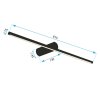 Bathroom Wall LED Light TOOLIGHT APP1342-W Black 9W 60cm