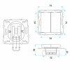 Toolight Double Switch Oste Jnh007-w Grey