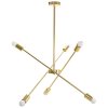 Pendant Lamp TOOLIGHT APP1115 Metal Gold E27 6-light points