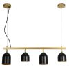 Pendant Lamp TOOLIGHT APP1031-4CP Gold Black 4-light points E27 74x10x20-110cm
