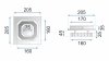 Ceiling LED Lamp Chandelier TOOLIGHT APP406-C Mirror Metal Cristal Square