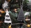 CHRISTMAS TREE SET 12 PCS WOODEN CHRISTMAS TREES