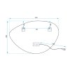 Bathroom LED Mirror REA FOG 70x100cm