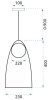 Pendant Lamp TOOLIGHT APP1029-1CP Round 1-light point G9 23x23x40-130cm