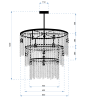 Lamp Cristal APP1314-CP Black