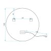 Mirror LED BLUETOOTH FFJ 80cm