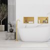 Built-in Stainless Steel Bathroom Shelf 30X45 Brushed Gold