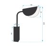 Wall Light Toolight APP1262-1W E14 black