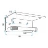 Paper Holder Rea 6613 Modern Brush Copper