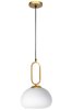Pendant Lamp TOOLIGHT APP1073-1CP White Gold 1-light point E27 23x23x15-100cm