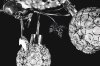 Chandelier Toolight APP636-5C Crystal Metal Leaf 5-light points E27 50x50x35cm