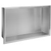 Built-in Stainless Steel Bathroom Shelf 30X45 Brushed Steel