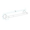 Bathroom hanger Brush Gold 332870