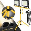 Construction LED halogen lamp on a stand RSL006-2x100N
