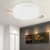 Ceiling Lamp Chandelier TOOLIGHT APP865-C Moon White Round 5-light points E27 30x8Cm