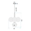 LAMP APP1574-5CP GOLD WHITE